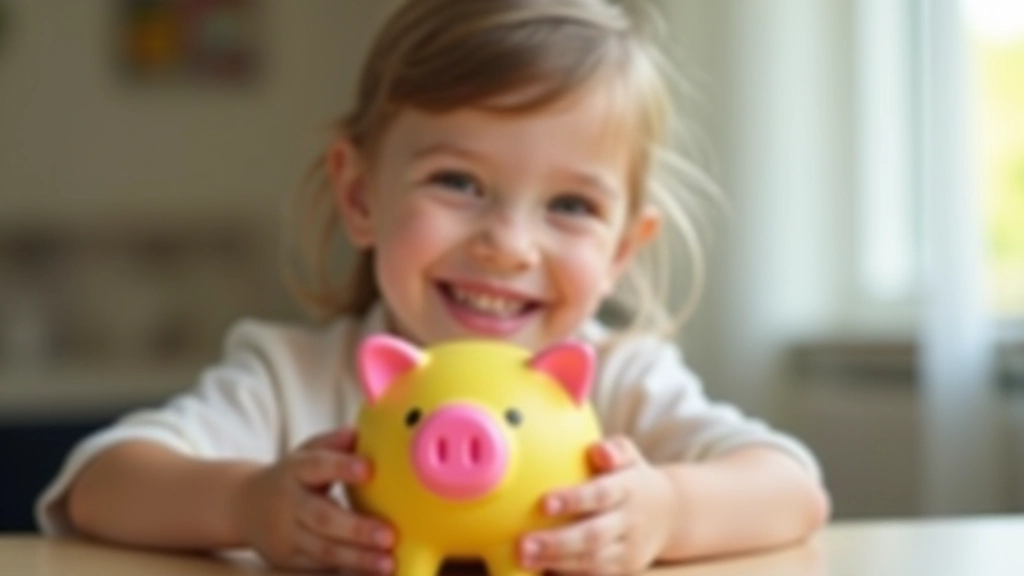 Enfant avec tirelire